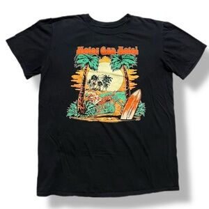 Motor Gun Hotel Rock Band - The Sunset Ride Black  T Shirt Men's MEDIUM